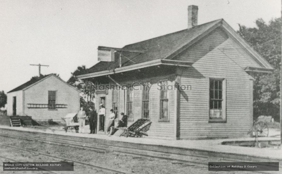 Postcard: West Falmouth, Massachusetts.  Railroad Station